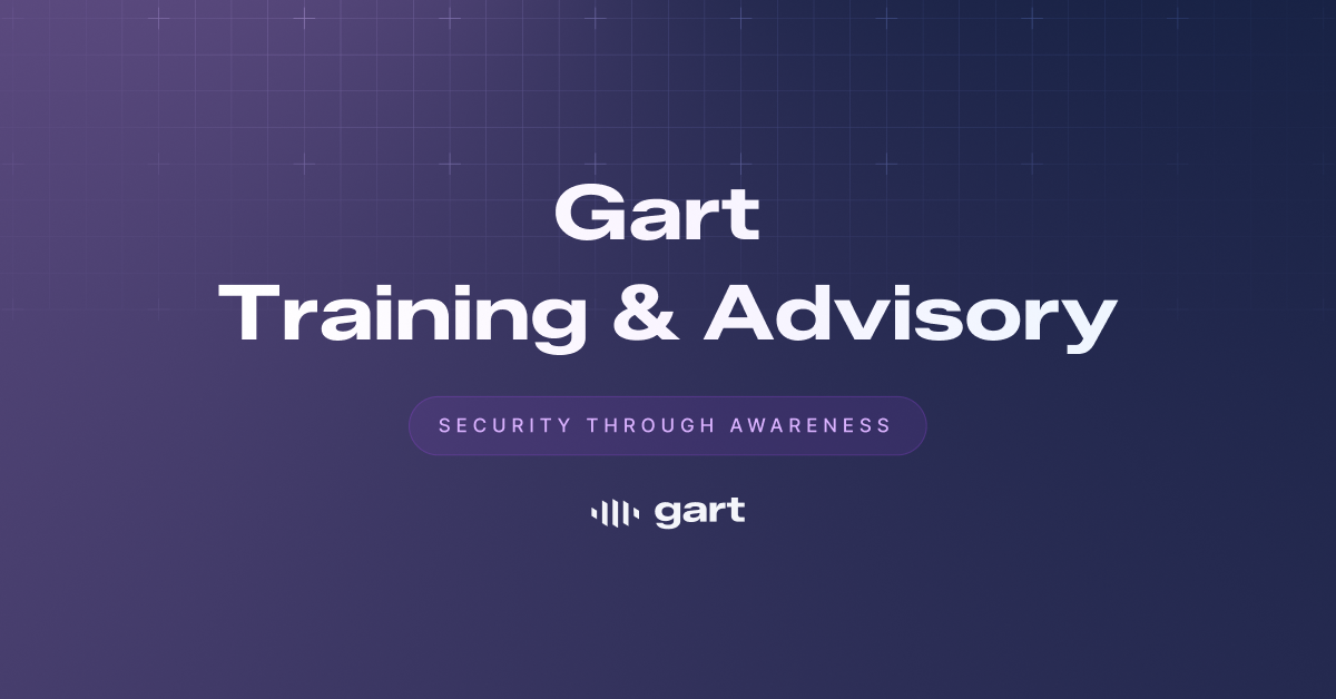 Training Advisory Gart - Training & Advisory