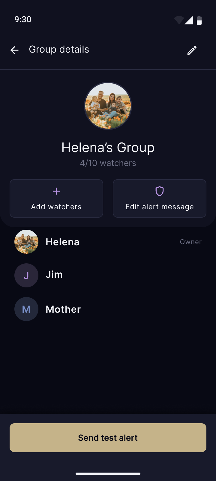 Group screen