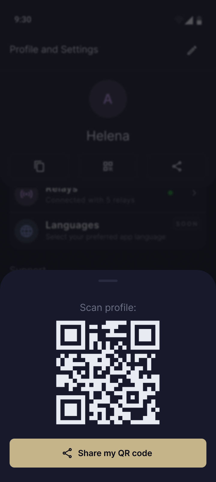 QR code scan